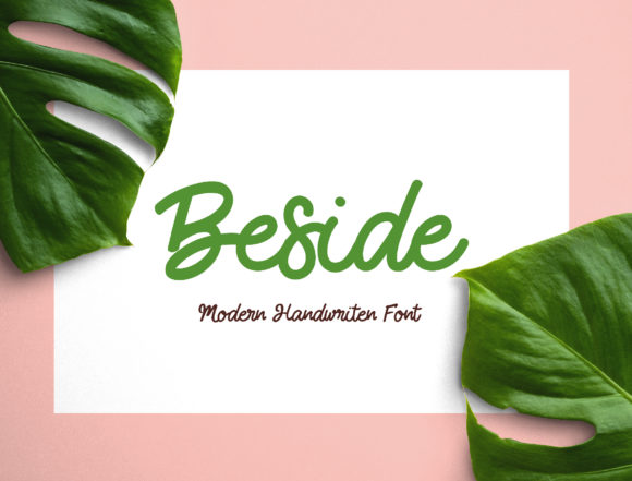 Beside Font: A Handwritten Typeface for Authentic Editorial Design