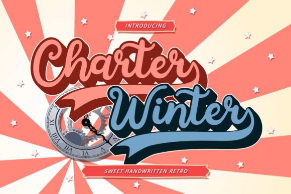 Charter Winter: A Retro Script Font for Campaigns