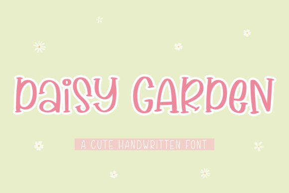 Daisy Garden Font for Handmade Creators