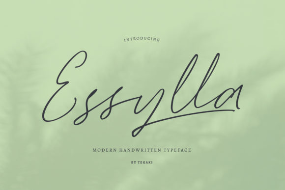 Essylla: A Handwritten Font for Digital Design