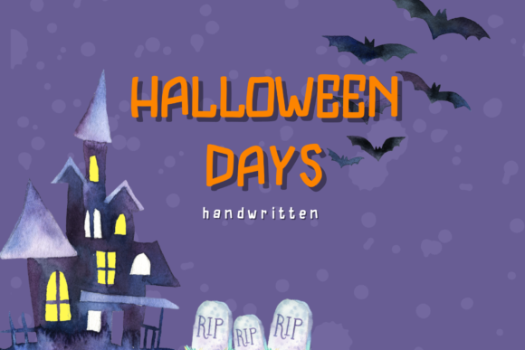 Halloween Days: A Quirky Handwritten Font for Marketers