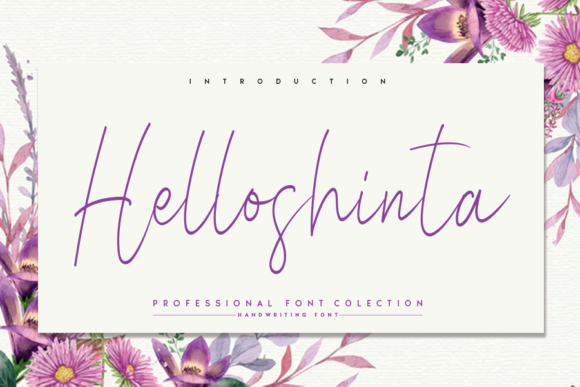 Helloshinta: A Refined Script Font for Modern Editorial Design