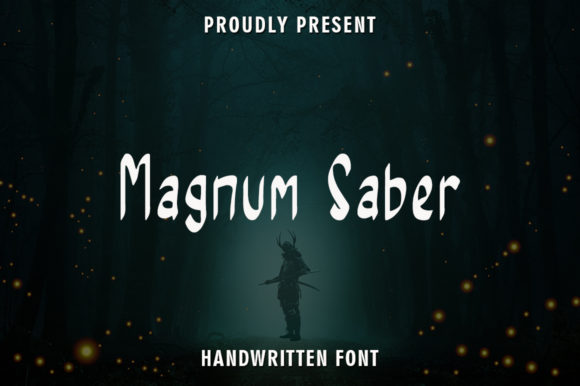 Magnum Saber: A Handwritten Font for Real Brands