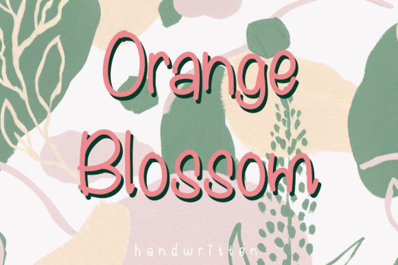 Orange Blossom: A Handwritten Font for Editorial Design