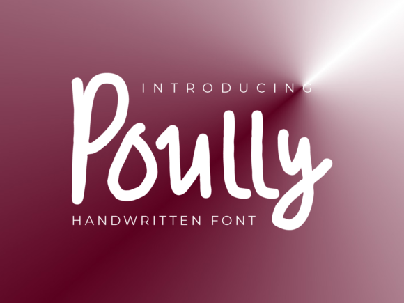 Poully: A Quirky Handwritten Font for Editorial Design