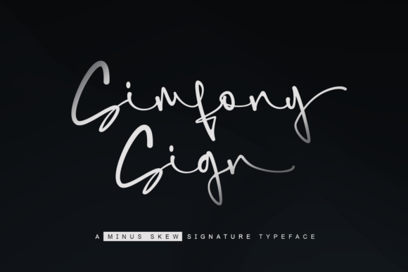 Simfony Sign: A Handwritten Typeface for Modern Editorial Design
