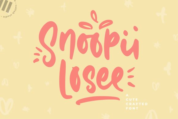Snoopii Losee: A Playful Display Font for Branding