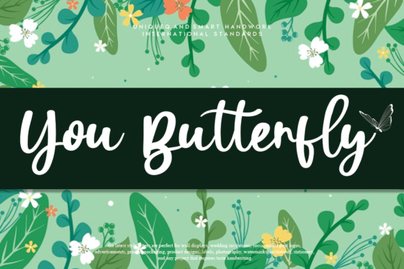 You Butterfly: A Modern Script Font for Web Design