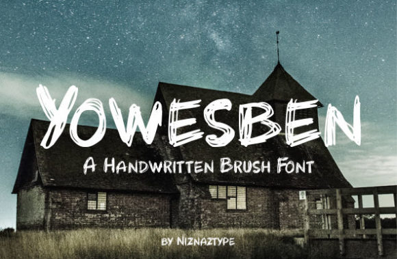 Yowesben: A Handwritten Typeface for Editorial Design